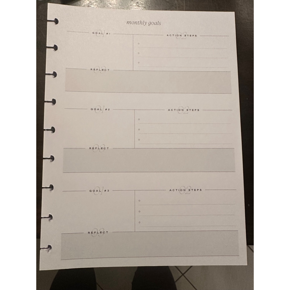 Happy Planner 2025 Calendar filler paper- Classic
